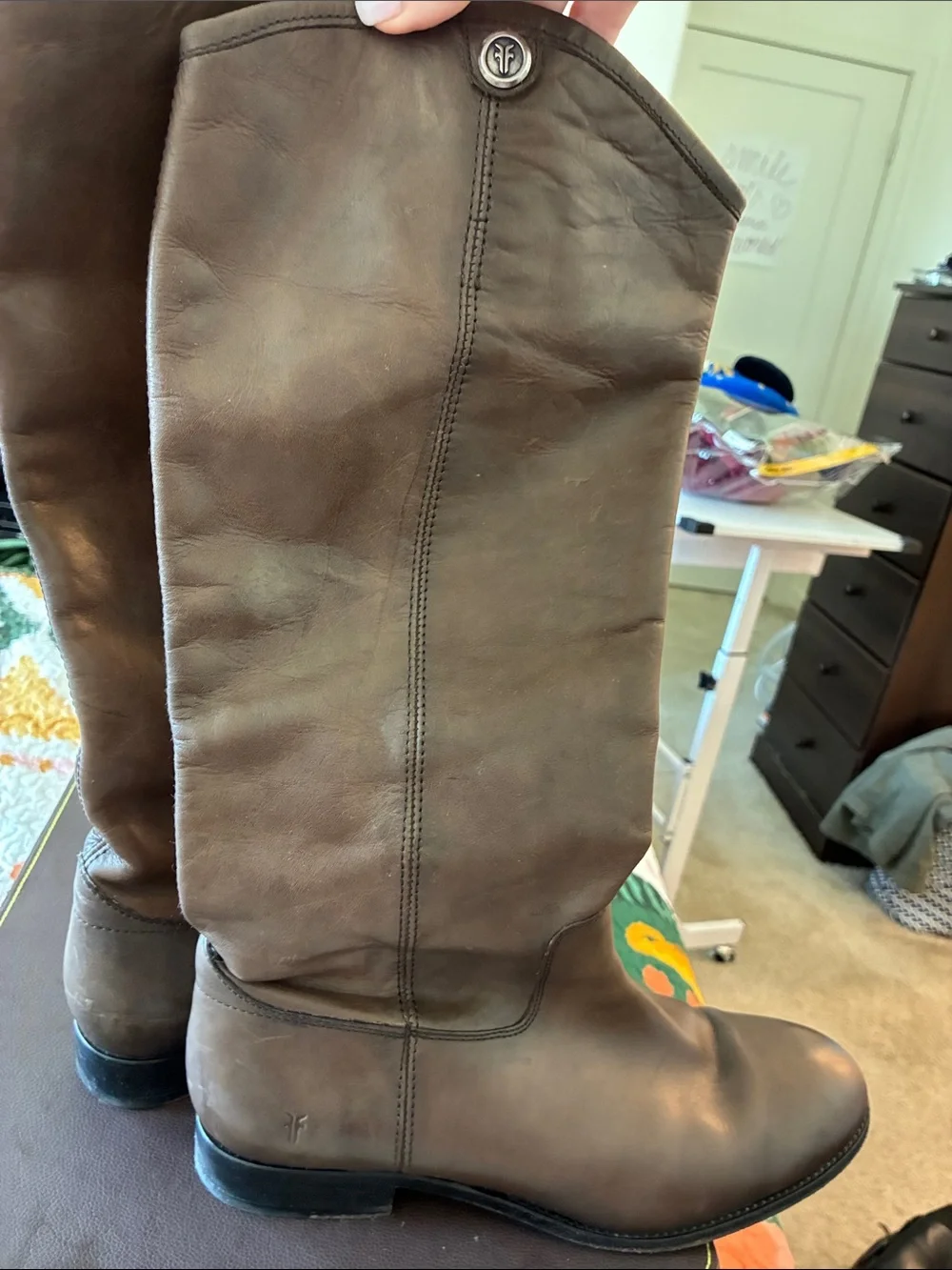 Frye Tall Genuine Leather Riding Boots – Women’s Size 11B – Made in Mexico